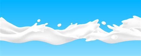 Premium Vector Milk Splash Seamless Pattern Realistic Yoghurt