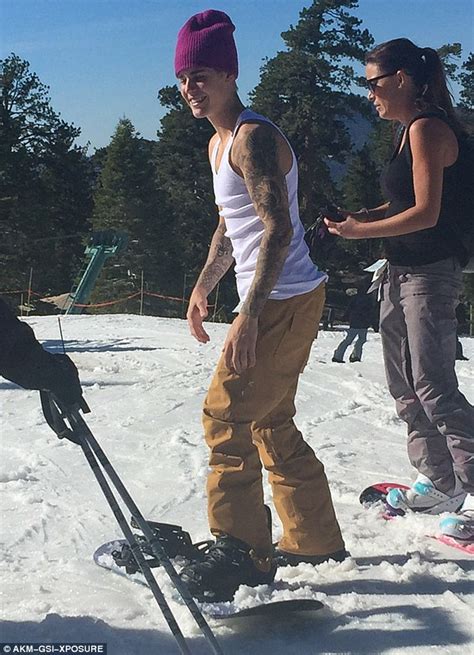Justin Bieber Hit A Southern California Ski Resort To Celebrate His