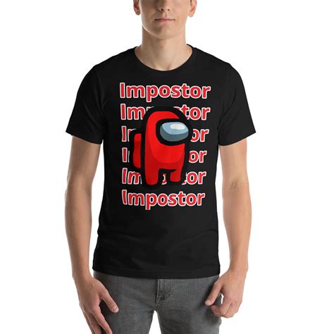 Among Us Impostor T Shirt Shirts T Shirt Mens Tops