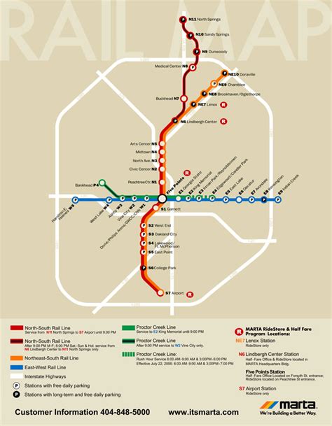 Atlanta Marta Rail Map Atlanta Ga • Mappery