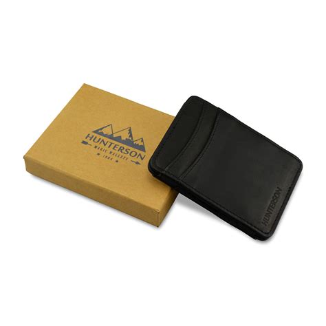 Hunterson Leather Magic Coin Wallet Black Garzini Touch Of Modern