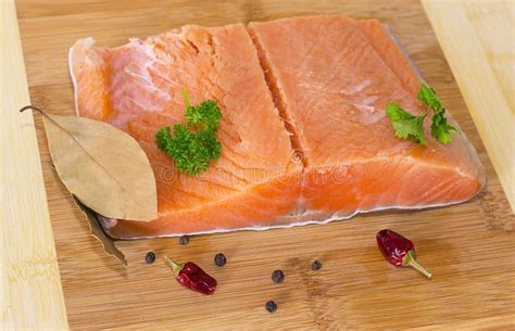Fresh Salmon Fillet Stock Image Image Of Cooked Portion 28336167