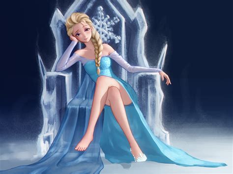 Sexy Elsa On Her Throne X Over Post From Rfrozen