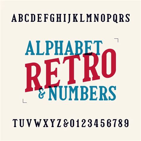 Retro Stripe Alphabet Vector Font In 70s Style Stock Vector Image By