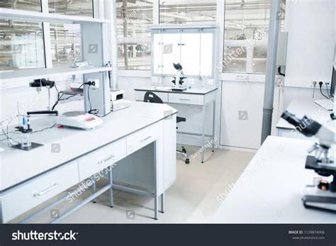 Interior Of Modern Science Laboratory With No People Copy Spacescience