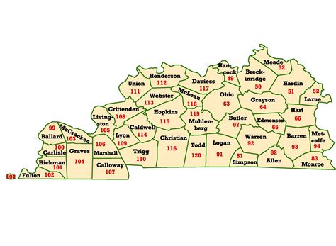 32 Kentucky Zip Code Map Maps Database Source