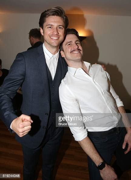 Aaron Tveit And Gavin Creel Pose At The Mcc Theater Companys News