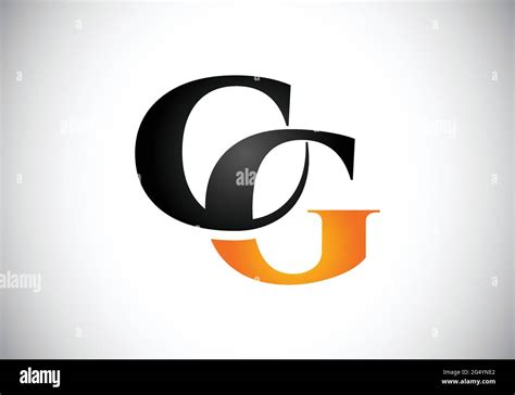 Initial Cg Letter Logo With Creative Modern Business Typography Vector