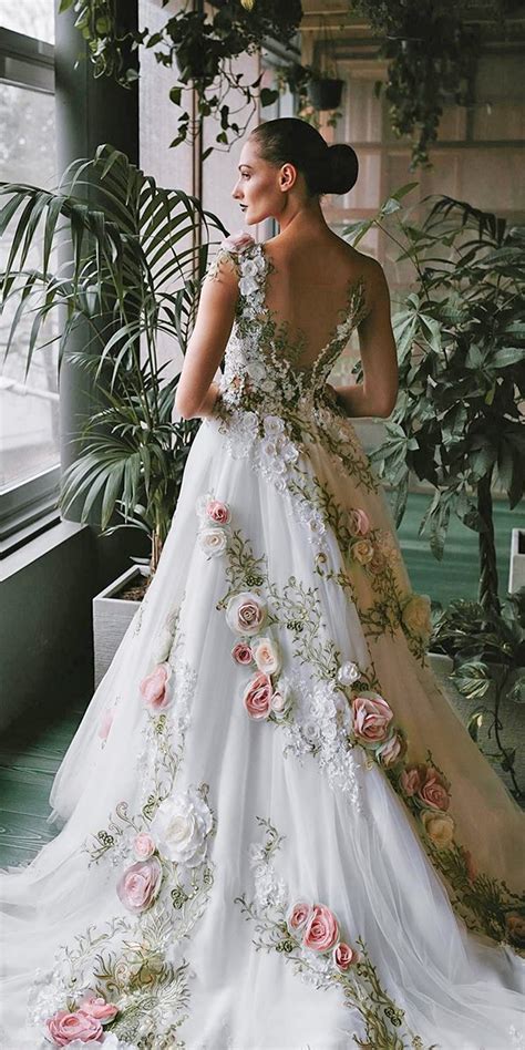 36 Ultra Pretty Floral Wedding Dresses For Brides Page 2 Of 8