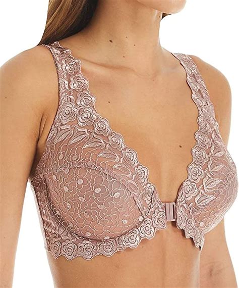 Valmont Womens Front Close Lace Cup Underwire Bra 8323 At Amazon Women