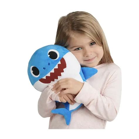 Pinkfong Baby Shark Official Song Doll Puppet Daddy Shark Blue Stuffed