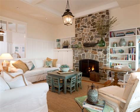 Cottage Living Room With Charming Green Accents Hgtv
