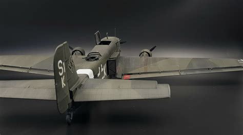 A Ju 52 Model In 148 Scale Aircraft Modeling Jump Seats Roof Shapes