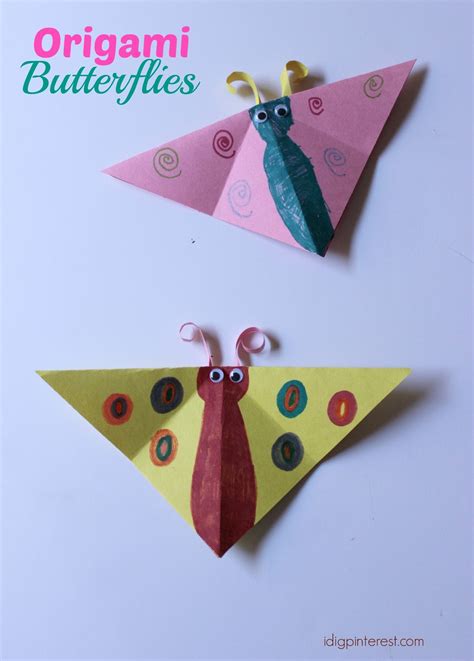 Origami Butterflies Kids Craft