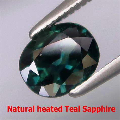 116cts Natural Teal Sapphire Normal Heated Greenish Blue Etsy Uk