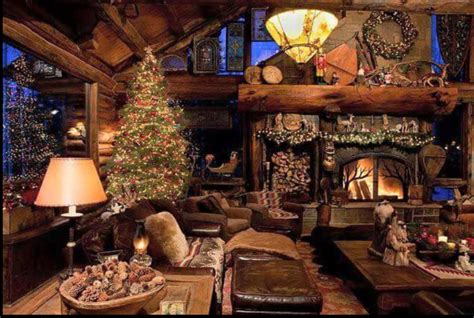 Pin By Alonso Basurto On Xmas Indoors Cabin Christmas Log Cabin