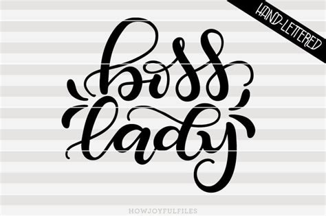 Boss Lady - SVG file | HowJoyful Studio
