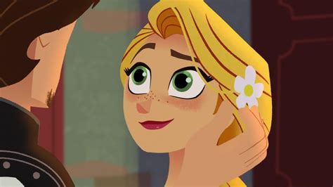 EUGENE still always strokes the side of her hair and it's ...