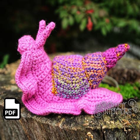 Medium Snail Amigurumi Crochet Pattern By Crafty Intentions Etsy