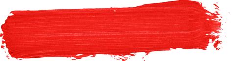 59 Red Paint Brush Stroke Png Transparent