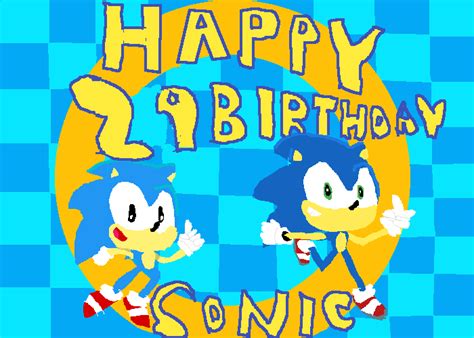 Pixilart Happy Birthday Sonic By Sonicyx99
