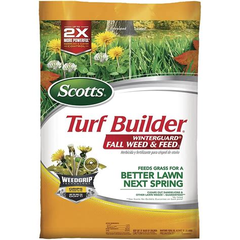 Scotts Turf Builder Winterguard Fall Weed And Feed 3 5000 Sq Ft