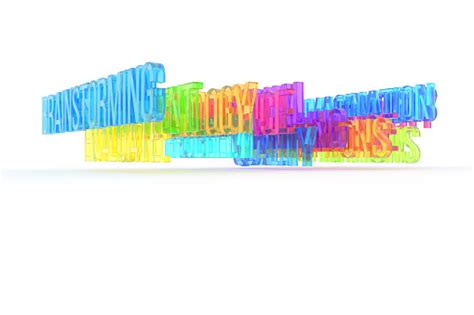 Brainstorming Business Conceptual Colorful 3d Words Artwork Alphabet