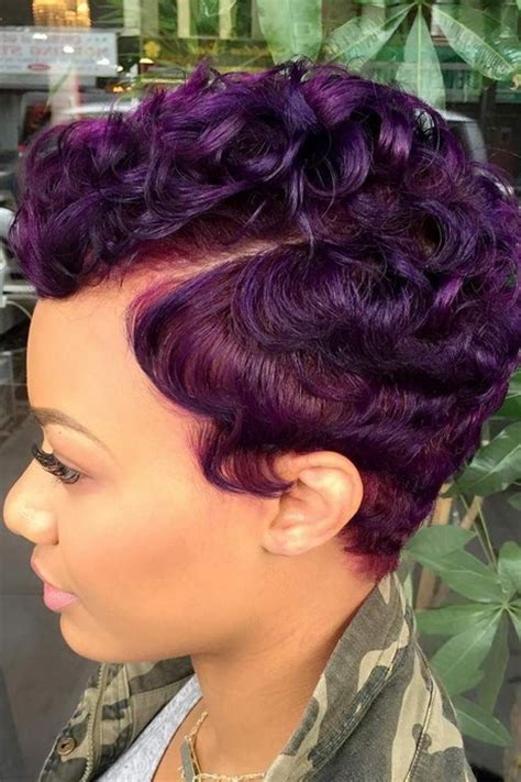 Short Colored Hairstyles For Black Women