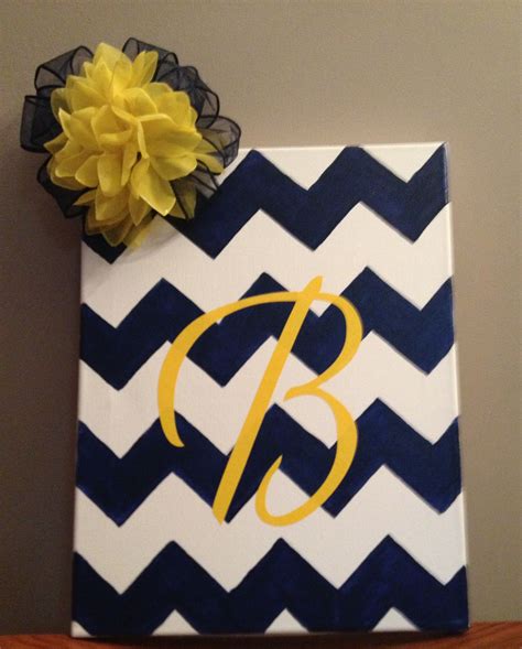 Chevron Canvas Painting Such A Good T For Someone Using The Colors