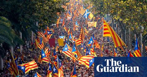 catalans protest over independence on national day in pictures world news the guardian