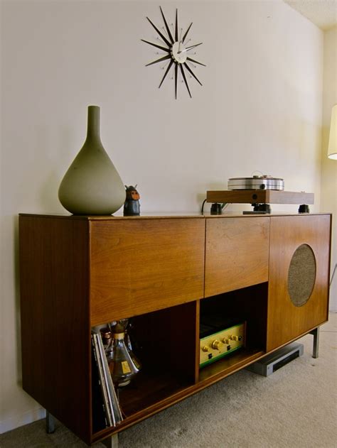 Vintage ge william tell woodcrafters stereo record player in wooden cabinet. 1000+ images about Vintage HiFi Cabinets on Pinterest ...