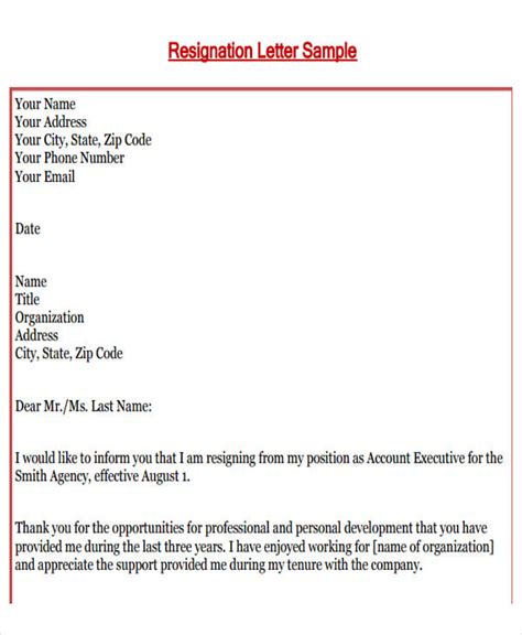 Heres A Quick Way To Solve A Info About Resignation Letter For