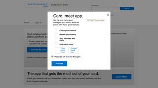 Maybe you would like to learn more about one of these? Bank Of America Edd Credit Card Login - Find Official Portal