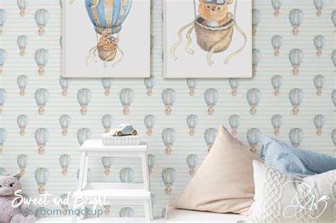Download PSD Nursery mockup Kids room mockup Blank wall Print mockup Poster By Rivus Art | TheHungryJPEG.com
