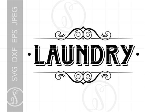 Classic LAUNDRY SVG Art Design Laundry SVG Cut Files Etsy