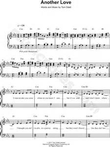Tom Odell Another Love Sheet Music Easy Piano In C Minor