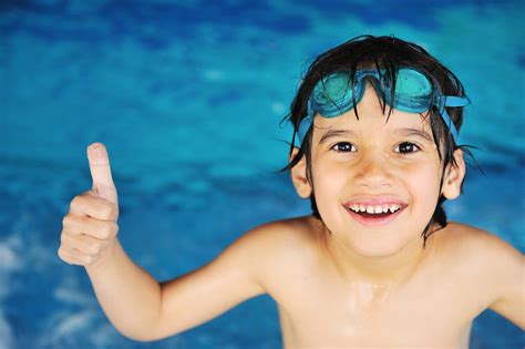 Swimming Lessons Learning On Holiday Three Gates Farm