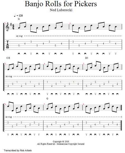Guitar Lessons Banjo Rolls For Pickers