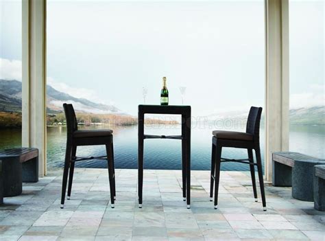 See more ideas about bar stools, patio bar stools, outdoor bar stools. Black Modern Patio Bar Table & 2 Bar Stools Set