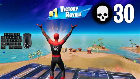 30 Elimination Solo Vs Squads Gameplay Full Game Win Fortnite Pc Keyboard Realtime Youtube