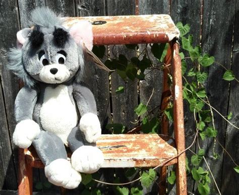 Tom & jerry jerry the mouse 14 plush stuffed animal toy factory warner bro 2013. Vintage Tom Cat from Tom & Jerry Cartoon Stuffed Animal ...