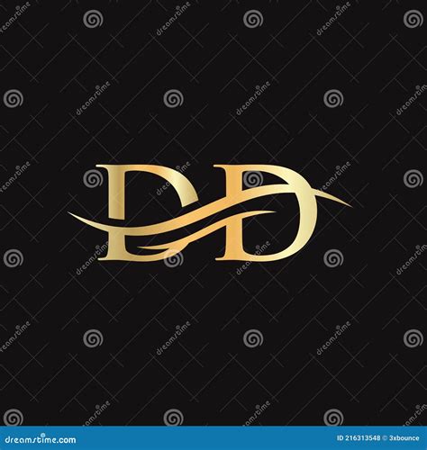 Dd Logo Design Initial Dd Letter Logo Design Stock Vector