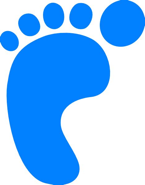Blue Baby Feet Clip Art Clipart Best