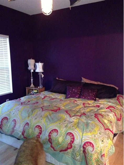 Small bedrooms can be difficult when choosing a paint color. Behr Purple Bloom. Lovely. My room is this color ...