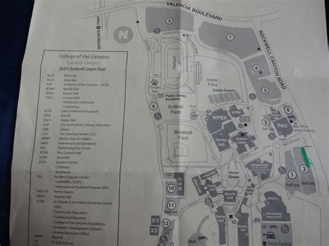 College Of The Canyons Map Maping Resources