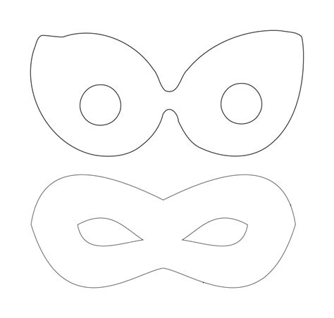 Superhero Mask Coloring Page