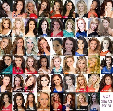 Miss Americas Class Of 2015 Miss America Contestants Miss America