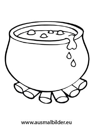 Schablone hase ausdrucken idee hase vorlage. Ausmalbilder Halloween - Hexenkessel