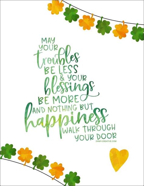 St Patrick S Day Sayings Free Printables St Patricks Day Quotes St