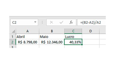 Como Fazer Calculo De Oercentagem No Excel